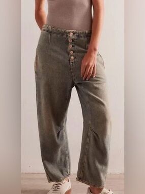 Free people Osaka barrell pull on pants